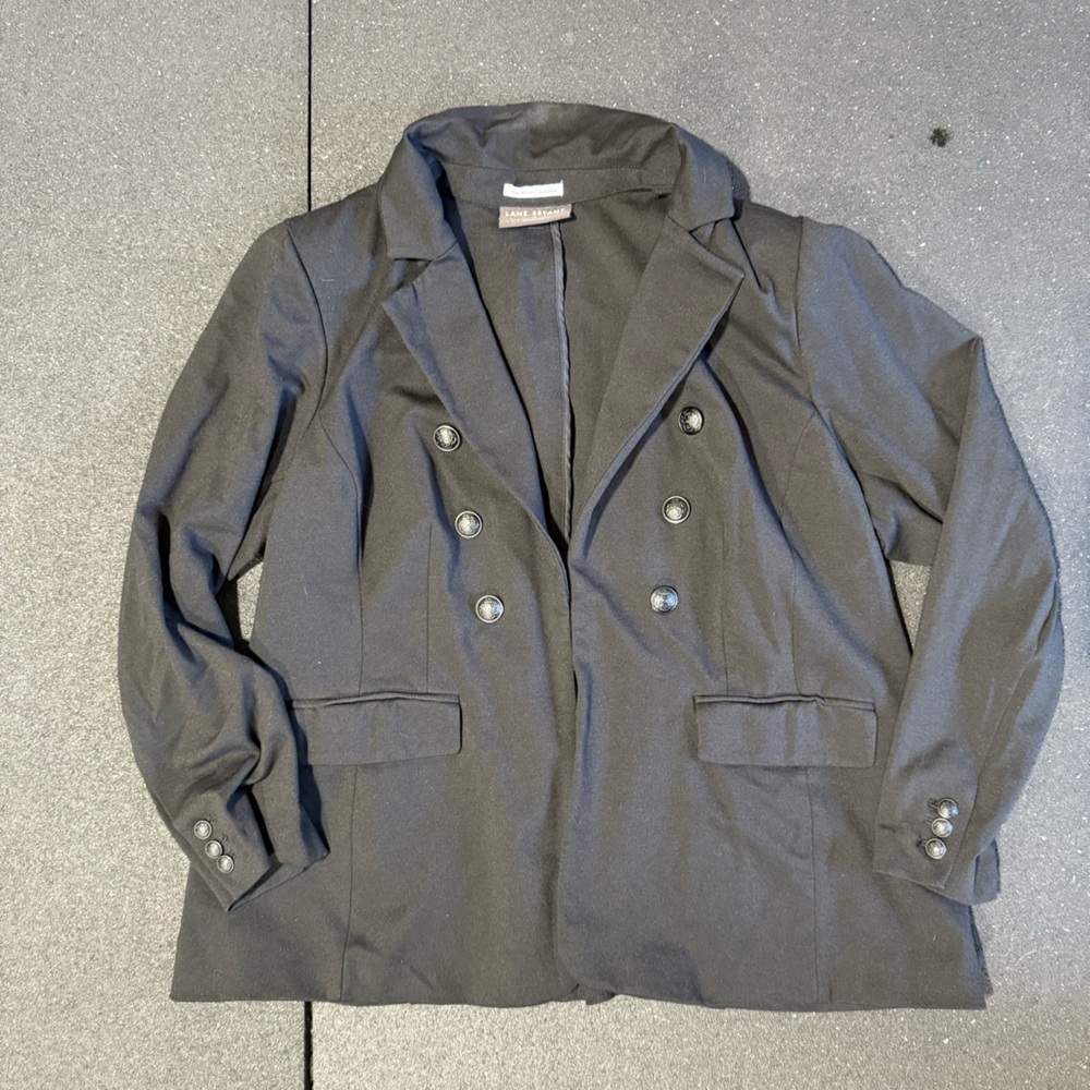 Lane Bryant Black Double-Breasted Blazer – Size 18